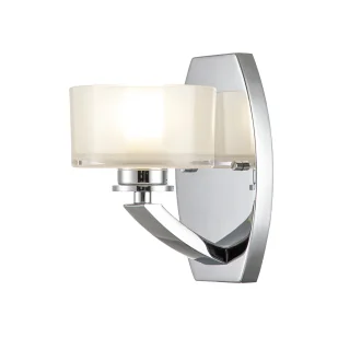 Kinkiet Meridian Polerowany chrom HK-MERIDIAN1-BATH-PC - Elstead - Lampy ścienne - miniaturka - grafika 1