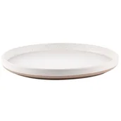 Talerze - Talerz płytki Lila 26,5 cm nakrapiany biały - miniaturka - grafika 1