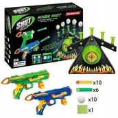Zabawki militarne - GRA HOVER SHOT STRZELANIE DO PIŁECZEK+2 PISTOLETY - miniaturka - grafika 1
