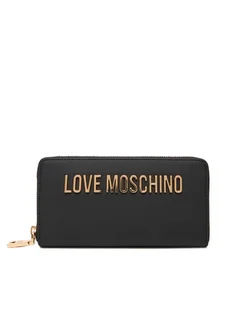 LOVE MOSCHINO Duży Portfel Damski JC5611PP1NKD0000 Czarny - Portfele - miniaturka - grafika 1