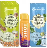 Balsamy i kremy do opalania - Supertan Lemongrass & Orange 5x 15ml Przyspieszacz Opalania + Gratisy - miniaturka - grafika 1