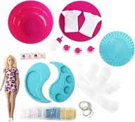 Lalki dla dziewczynek - LALKA BARBIE KREATYWNY ZESTAW SUKIENKI DO FARBOWANIA Z BARWNIKAMI BRB-4879 - miniaturka - grafika 1