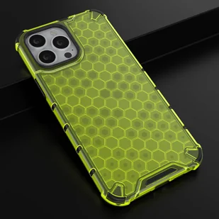 Honeycomb etui pancerny pokrowiec z żelową ramką iPhone 13 Pro Max zielony - Etui i futerały do telefonów - miniaturka - grafika 14
