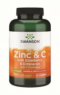 Immune Support (Cynk 15mg & C with Elderberry & Echinacea) 60 tabl. - Suplementy diety - miniaturka - grafika 1