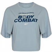 Koszulki i topy damskie - REEBOK - KOSZULKA DAMSKA LM BC AC Tee HD4173 Błękitna o krótkim kroju - miniaturka - grafika 1