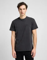 Koszulki męskie - KOSZULKA T-SHIRT MĘSKI LEE 112334746 RELAXED POCKET TEE WASHED BLACK L - miniaturka - grafika 1