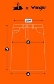 Spódnice - Wrangler PENCIL SKIRT ołówkowa jeansowa spódnica rozcięcie z przodu XXL - miniaturka - grafika 1