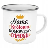 Kubki - Emaliowany Kubek Garnuszek Dzień Matki Dla Mamy Prezent Królowa - miniaturka - grafika 1
