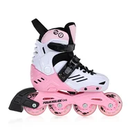 Rolki - Rolki fitness dla dzieci Powerslide Khaan Junior LTD Różowe - miniaturka - grafika 1