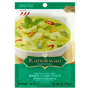 KANOKWAN PASTA CURRY ZIELONA KANOKWAN 50G - Pasty warzywne - miniaturka - grafika 1
