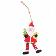 Bombki - DREWNIANA DEKORACJA ZAWIESZKA NA CHOINKĘ DRZWI OKNO SZYBĘ RÓŻNE WZORY - miniaturka - grafika 1