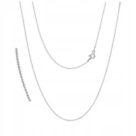 Biżuteria dla dzieci - Łańcuszek Rodowany Srebro pr. 925 Naszyjnik Kuleczki dla Dzieci 45 cm - miniaturka - grafika 1