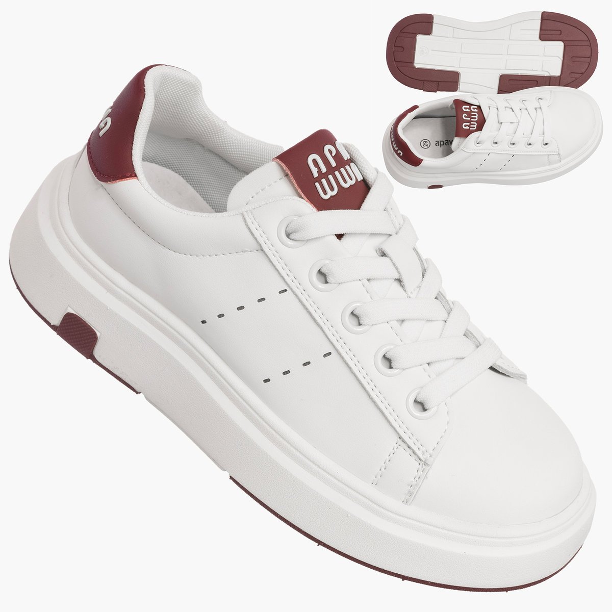 Buty Chłopięce Trampki Białe Sneakersy Wsuwane Dziecięce B5778P 31