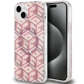 Etui i futerały do telefonów - Etui Guess GUHMP15MHGCUSTGP Apple iPhone 15 Plus / 14 Plus hardcase IML GCube MagSafe różowy/pink - miniaturka - grafika 1