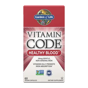 Garden of Life Vitamin Code RAW Healthy Blood (60 kaps.) - Serce i układ krążenia - miniaturka - grafika 1