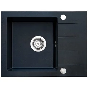 iceBerg Focus zlewozmywak granitowy 58x44 cm onyx ZFS1411A - Zlewozmywaki - miniaturka - grafika 1