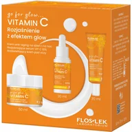 Zestawy kosmetyków damskich - go for glow…VITAMIN C Rozjaśnienie z efektem glow zestaw krem anti-aging na dzień i na noc 50ml + rozjaśniające serum Vit C 10% 30ml + rozświetlający - miniaturka - grafika 1