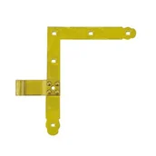 Zawiasy, okucia i inne akcesoria - Zawias narożnikowy prosty komplet ZN 250/13 cynk galwanizowany złoty DMX - miniaturka - grafika 1