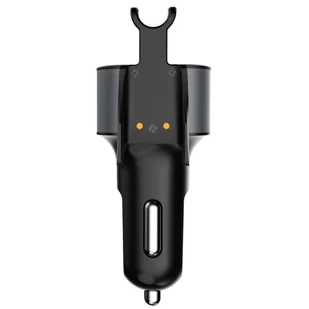 Dudao zestaw samochodowa ładowarka 2x USB 3.4A + zestaw słuchawkowy słuchawka Bluetooth czarny (R10 black) - Ładowarki do telefonów - miniaturka - grafika 6