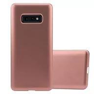 Etui i futerały do telefonów - Pokrowiec Do Samsung Galaxy S10e w METALLIC RÓŻOWE ZŁOTO Etui TPU Silikon Obudowa Ochronny Case Cover Cadorabo - miniaturka - grafika 1