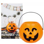 Halloween - Wiaderko na Halloween dynia pojemnik na słodycze - miniaturka - grafika 1