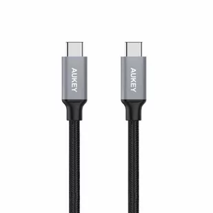 AUKEY CB-CD5 nylonowy szybki kabel Quick Charge USB C-USB C | 1m | 5 Gbps CB-CD5 - Kable komputerowe i do monitorów - miniaturka - grafika 3