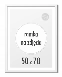 Ramka 50x70 cm B2 Ramki 70x50 foto biała rama - Ramki na zdjęcia - miniaturka - grafika 1