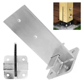 Inne mocowania - PODSTAWA SŁUPA DREWNIANEGO PRZYKRĘCANA 120x250 PUW120 - miniaturka - grafika 1