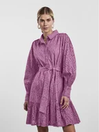 Sukienki - YAS Sukienka codzienna 26029394 Fioletowy Regular Fit - miniaturka - grafika 1