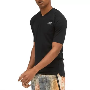 Koszulki sportowe męskie - Koszulka New Balance MT21298BK - czarna - grafika 1