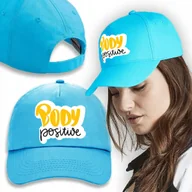 Czapki i chusty sportowe męskie - CZAPKA Niebieska Daszek Na Wiosnę BODY POSITIVE Wz - miniaturka - grafika 1
