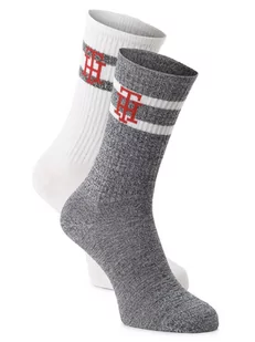 Tommy Hilfiger - Skarpety damskie pakowane po 2 szt., niebieski|czerwony|biały - Skarpetki damskie - miniaturka - grafika 1