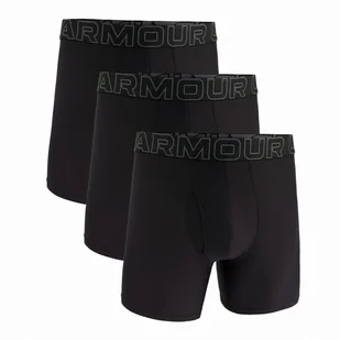 Męskie bokserki Under Armour UA Performance Tech Mesh - Solid 6in 3PK Rozmiar: S / Kolor: czarny - Majtki męskie - miniaturka - grafika 1