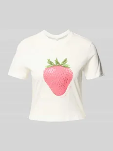 T-shirt o kroju regular fit z czystej bawełny model ‘KELLY LIFE’ - Koszulki i topy damskie - miniaturka - grafika 1