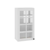 Meble kuchenne - London Witryna Wisząca Wysoka Gv-50-H92 Szpros Biały Mat - miniaturka - grafika 1