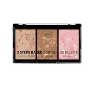 Bronzery i konturowanie twarzy - Wibo 3 Steps Baked Contouring Palette paleta do konturowania twarzy 10g - miniaturka - grafika 1