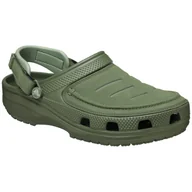 Klapki i japonki męskie - Klapki męskie Crocs Yukon Vista II LR Clog M Rozmiar butów (UE): 42-43 / Kolor: ciemnozielony - miniaturka - grafika 1