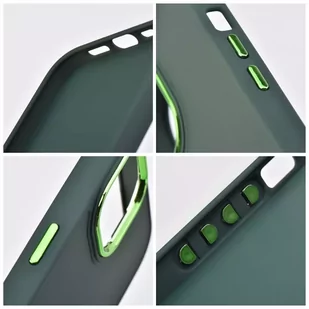 Etui obudowa ochronna futerał FRAME do iPhone 15 Pro zielony - Etui i futerały do telefonów - miniaturka - grafika 3