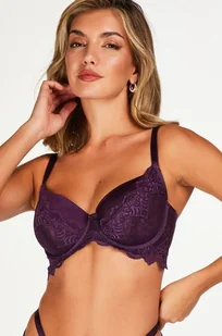Hunkemöller Nieusztywniony biustonosz z fiszbinami Sienna Fioletowy - Biustonosze - miniaturka - grafika 1