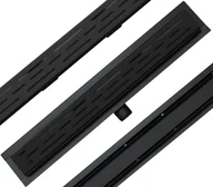Odpływy liniowe - Mexen MEXEN FLAT ODPŁYW LINIOWY BLACK 60 CM NISKI WZÓR G01 1720060 - miniaturka - grafika 1