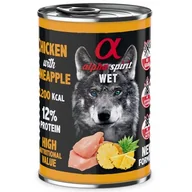 Mokra karma dla psów - Alpha Spirit mokra kurczak z ananasem 400g - miniaturka - grafika 1