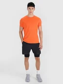 Spodenki męskie - 4F Spodenki treningowe szybkoschnące męskie 4F x Robert Lewandowski - czarne L - miniaturka - grafika 1