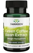 Odchudzanie i oczyszczanie - Green Coffee Bean Ekstrakt z zielonej kawy 60 kapsułek Swanson - miniaturka - grafika 1