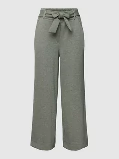 Spodnie damskie - Kuloty ze wzorem w pepitkę model ‘Sweatset’ - grafika 1