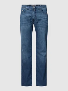 Jeansy o kroju tapered fit z 5 kieszeniami model ‘Lyon’ - Spodnie męskie - miniaturka - grafika 1