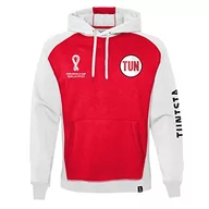 Bluzy męskie - FIFA bluza męska z kapturem, czerwony/biały, XXL - miniaturka - grafika 1