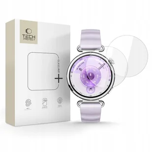 Szkło hartowane Tech-Protect Glass Fit+ do Huawei Watch GT 6 41mm Clear [2 PACK] - Szkła hartowane na telefon - miniaturka - grafika 1