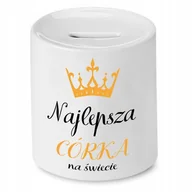 Skarbonki - SKARBONKA DLA CÓRKI NAJLEPSZA CÓRKA NA ŚWIECIE z Nadrukiem ze Zdjęciem - miniaturka - grafika 1