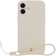 Etui i futerały do telefonów - Bizon Silikonowe etui z pierścieniem magnetycznym Case Silicone Magnetic do iPhone 16 Plus, beżowe - miniaturka - grafika 1