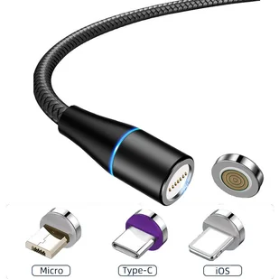 2M KABEL MAGNETYCZNY 5A 7-pinowy FASTCHARGE 3w1 - Kable USB - miniaturka - grafika 1